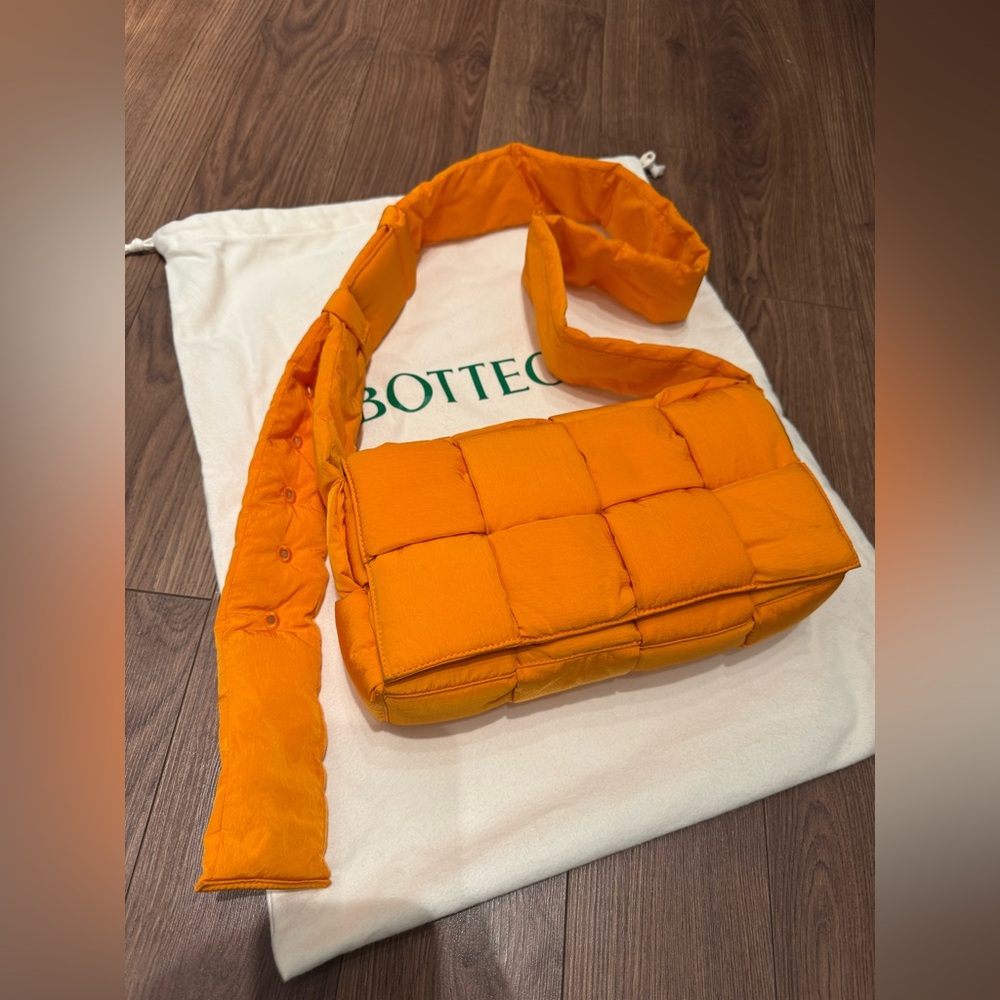 Bottega Veneta Padded Tech Cassette Orange